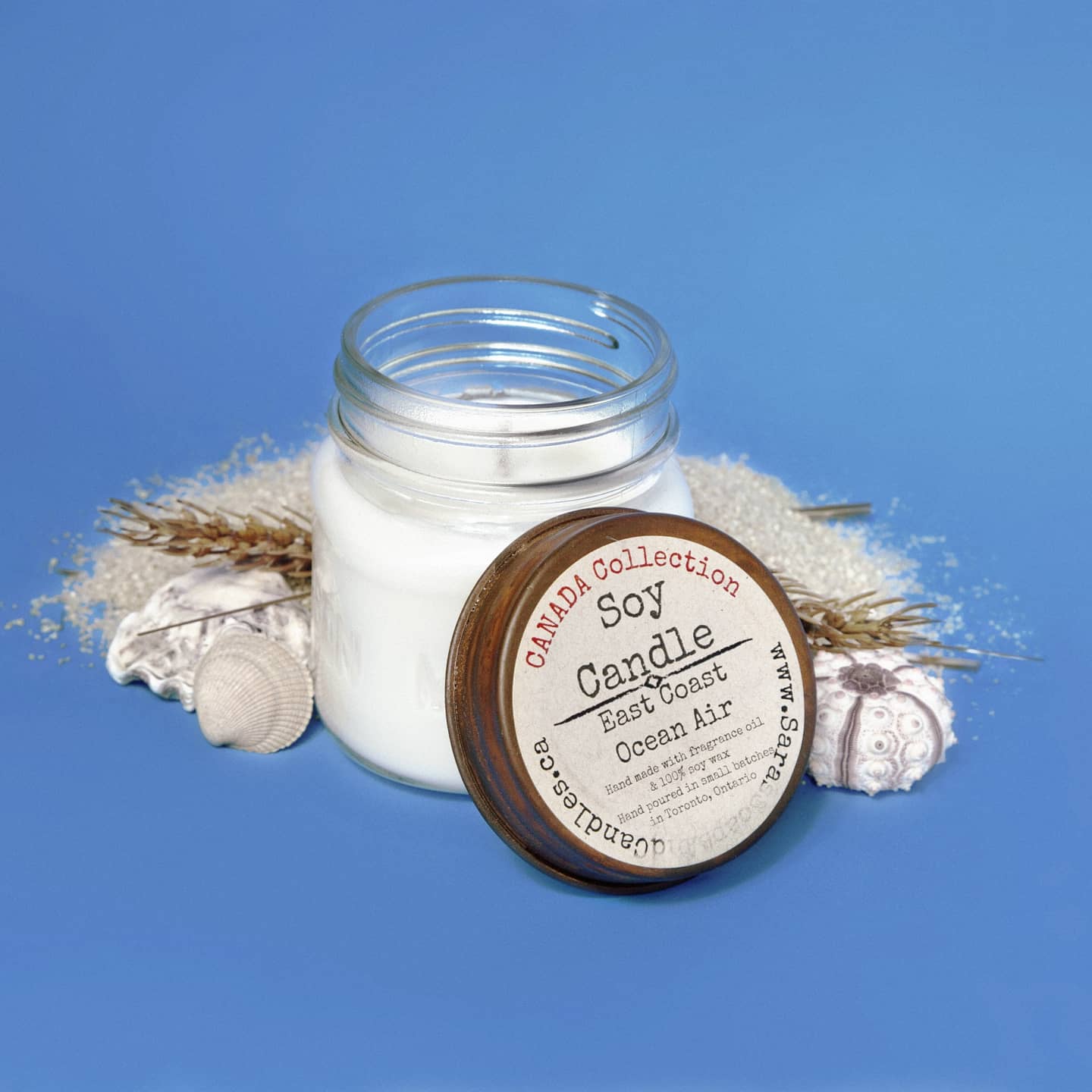 East Coast Ocean Air Soy Candle - 8 oz - Shopthatapp.ca