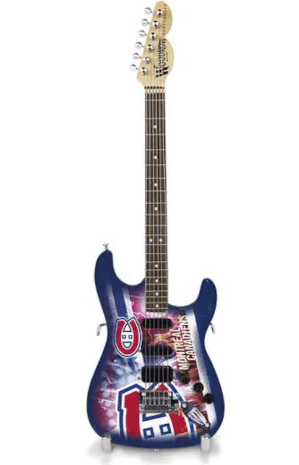 Montreal Canadians 10“ Collectible Mini Guitar - Www.Shopthatapp.ca