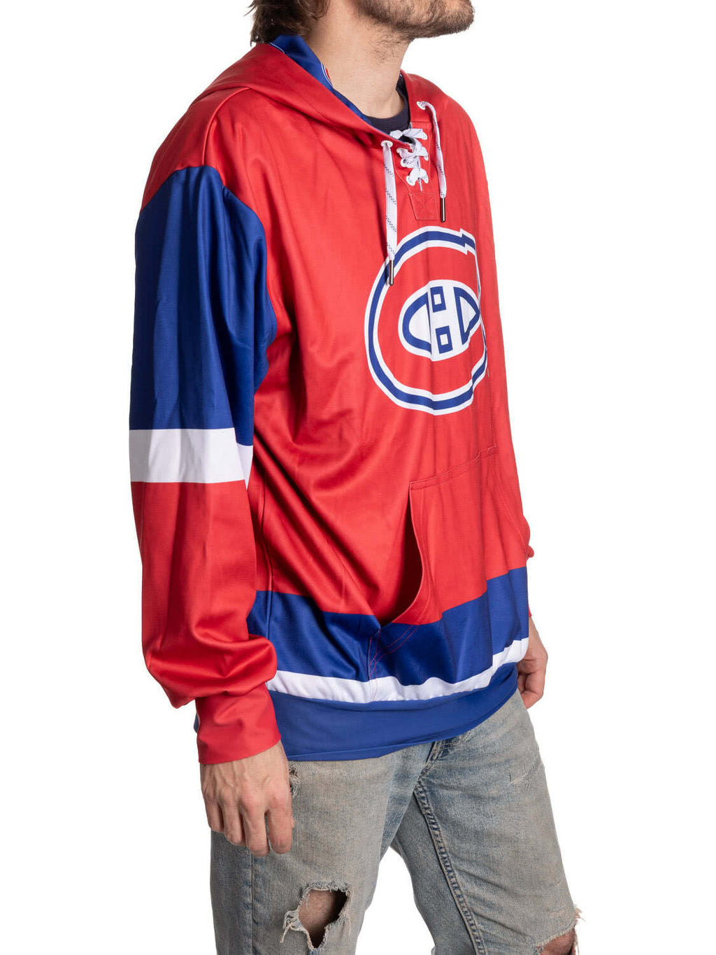 Montreal Canadiens Hockey Lace Hoodie - Shopthatapp.ca
