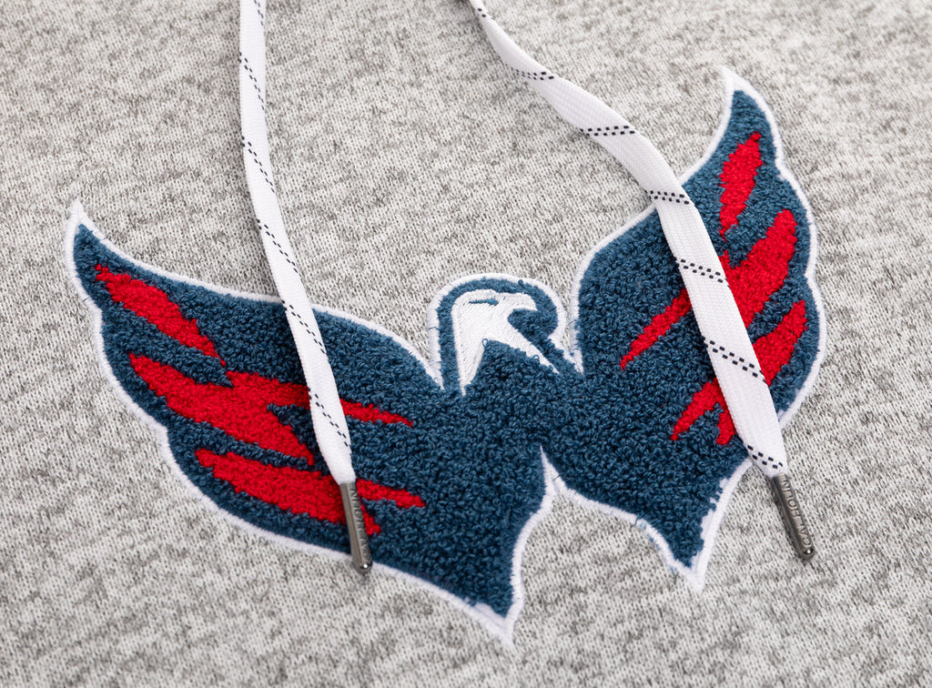 Washington Capitals "Muskoka Style" Premium Chenille Woven Logo Hoodie - Shopthatapp.ca