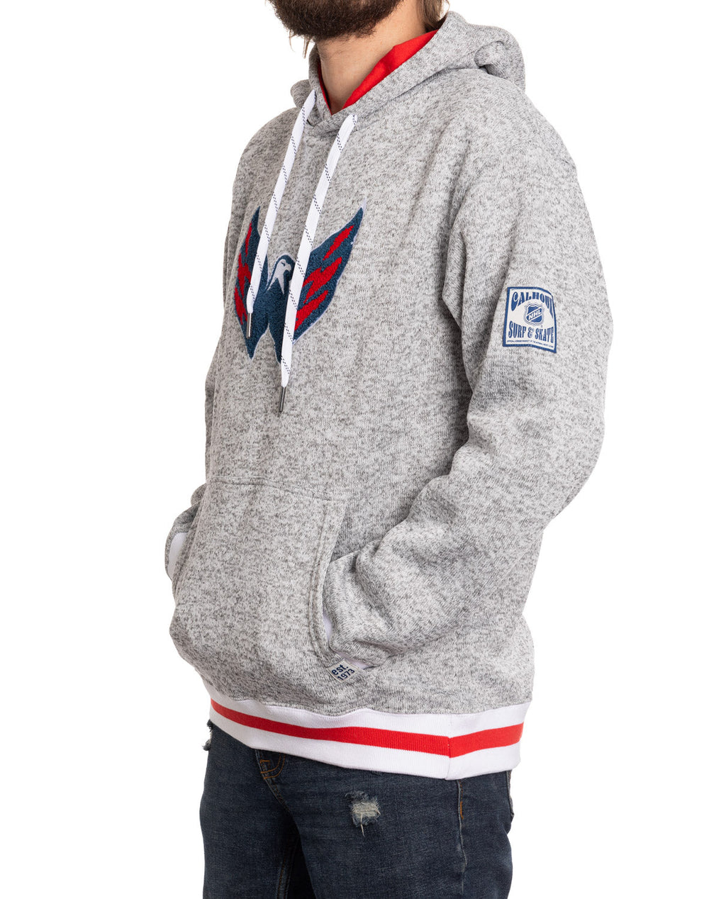Washington Capitals "Muskoka Style" Premium Chenille Woven Logo Hoodie - Shopthatapp.ca