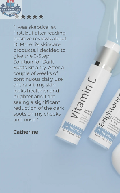 3-Step Solution For Dark Spots with Bag - Shopthatapp.ca
