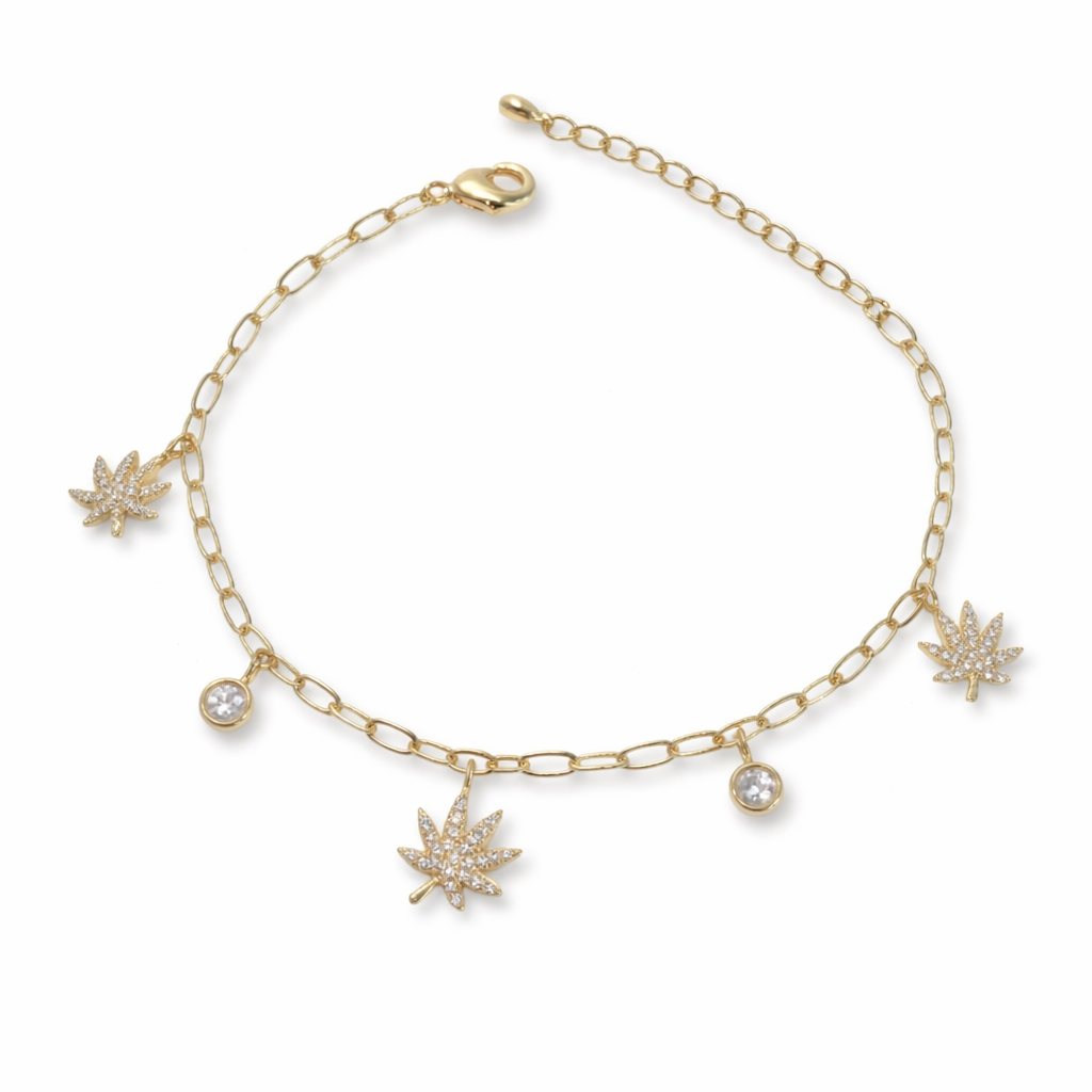 18K GOLD CHARMED BRACELET - Shopthatapp.ca