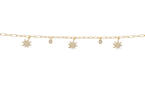 18K GOLD CHARMED BRACELET