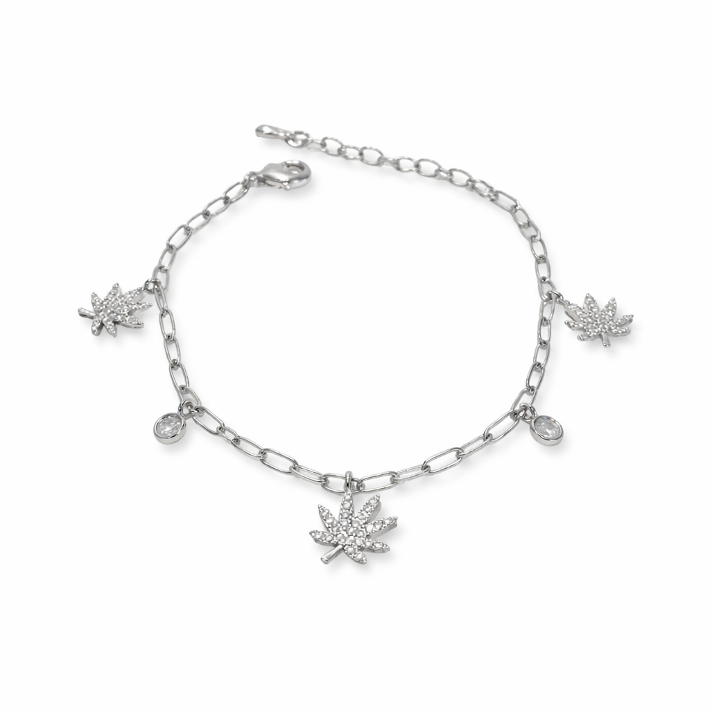 SILVER CHARMED BRACELET - Shopthatapp.ca