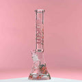 16" Cherry Blossom Beaker Bong - 9mm Thick Glass