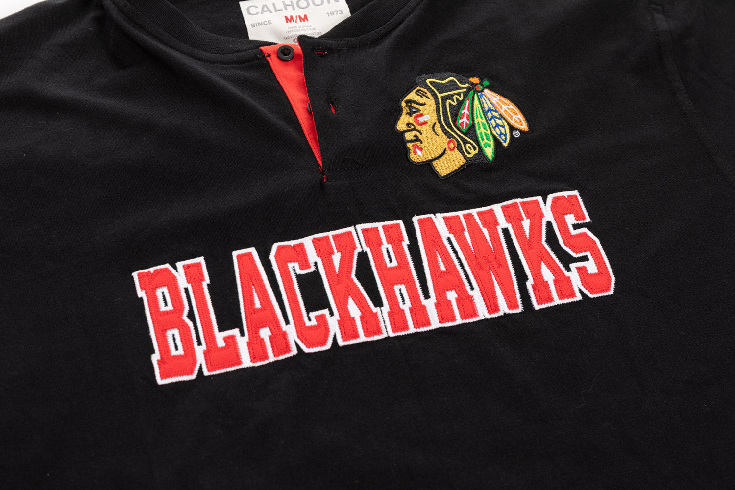 NHL Chicago Blackhawks Long Sleeve Henley - Shopthatapp.ca