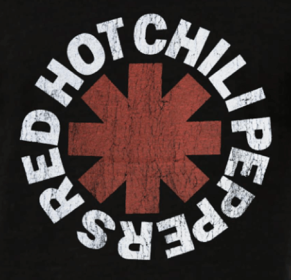 Red Hot Chili Peppers Distressed Asterisk T-Shirt - Www.Shopthatapp.ca