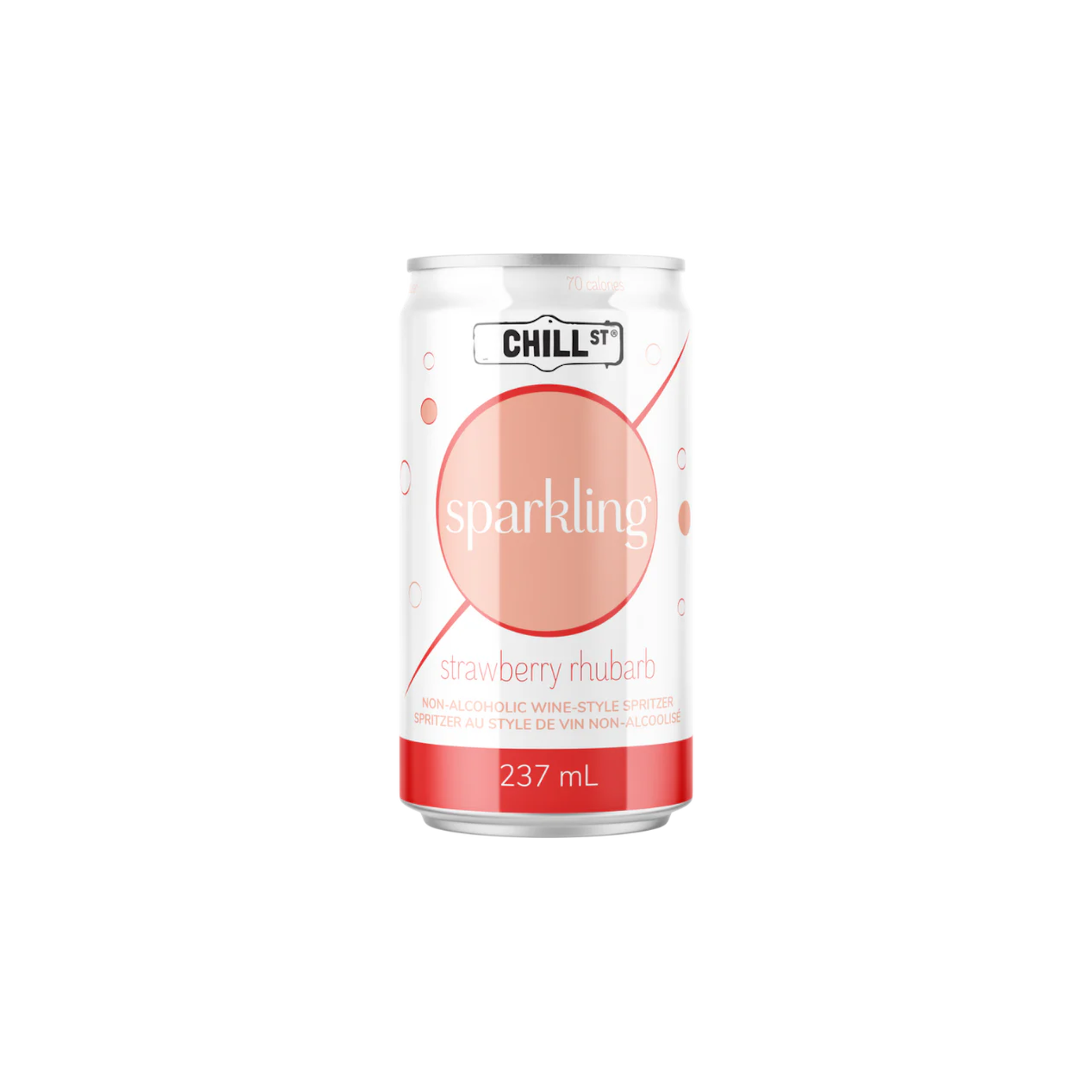 Chill St Sparkling Strawberry Rhubarb Wine Spritzer - Refreshing and Delicious