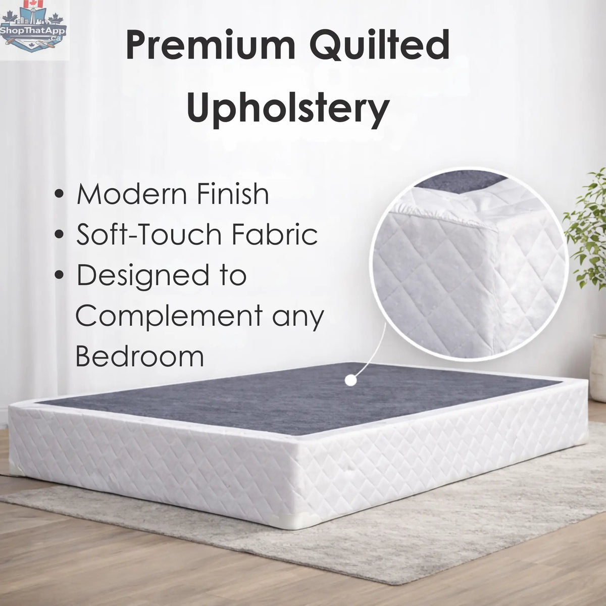 UltraFlex® Mattress solid wood box spring foundation, 7-inch heavy-duty mattress base in twin, double, queen, king sizes.