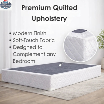UltraFlex® Mattress and BoxSpring Set featuring eco-friendly hybrid design with foam-encased orthopaedic innerspring for support.
