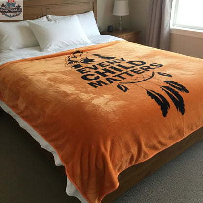 ULTRA SOFT LUXURY PLUSH BLANKET (every child matters howling wolf - Shopthatapp.ca