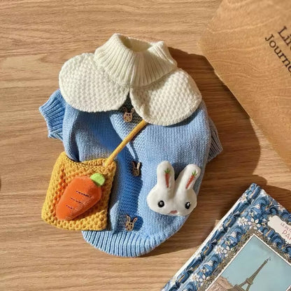 Corduroy Easter Dog Sweater - Festive Bunny Design for Easter Celebrations - Shopthatapp.ca