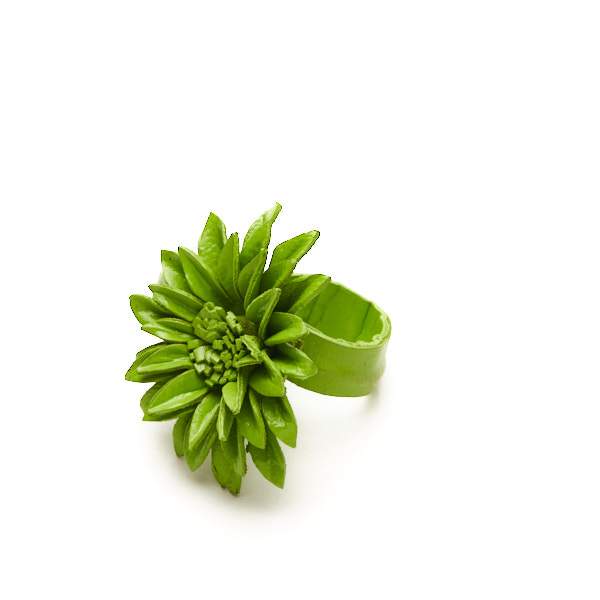 Leather Flower Ring - Shopthatapp.ca