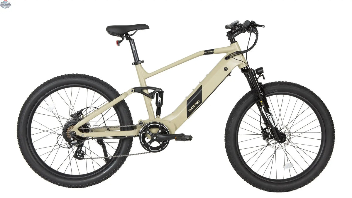 Electric bicycle from E-Vélo EUNORAU QUEBEC with a sleek frame and handlebars, designed for urban commuting and eco-friendly travel.