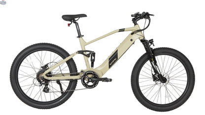 Electric bicycle from E-Vélo EUNORAU QUEBEC with a sleek frame and handlebars, designed for urban commuting and eco-friendly travel.
