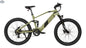 E-Vélo EUNORAU QUEBEC electric bicycle with sleek black frame and ergonomic design, parked outdoors on a paved path