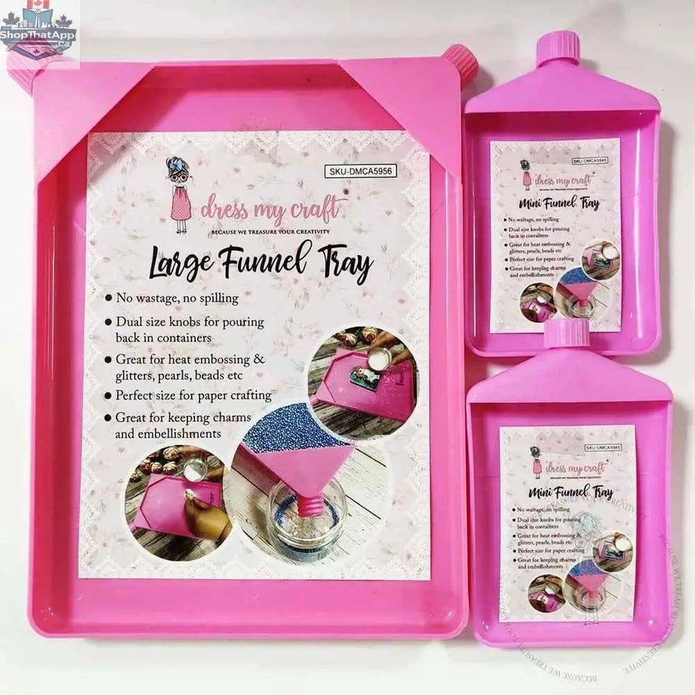 Ecstasy Crafts Dress My Craft Funnel Tray Combo tool set for crafting and funneling materials, shown in the image.