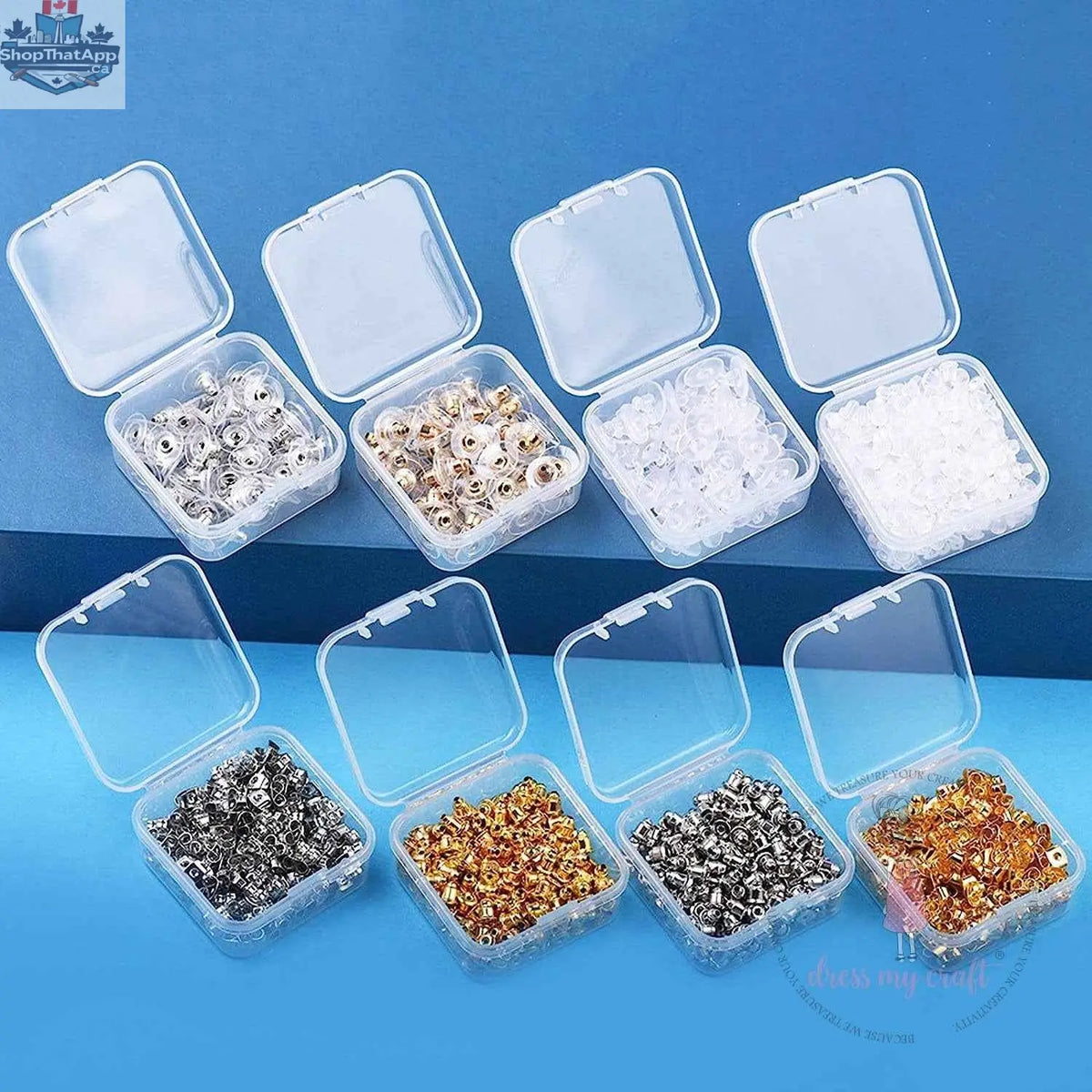 EcoCrafts Dress My Craft 12-in-1 Slimline Storage Box for craft supplies, showing multiple compartments for organization.