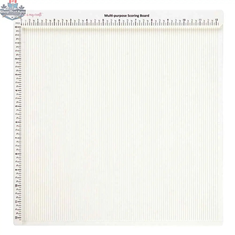 Multi-purpose 12x12 scoring board by Ecstasy Crafts, Dress My Craft, used for paper crafting and card making.