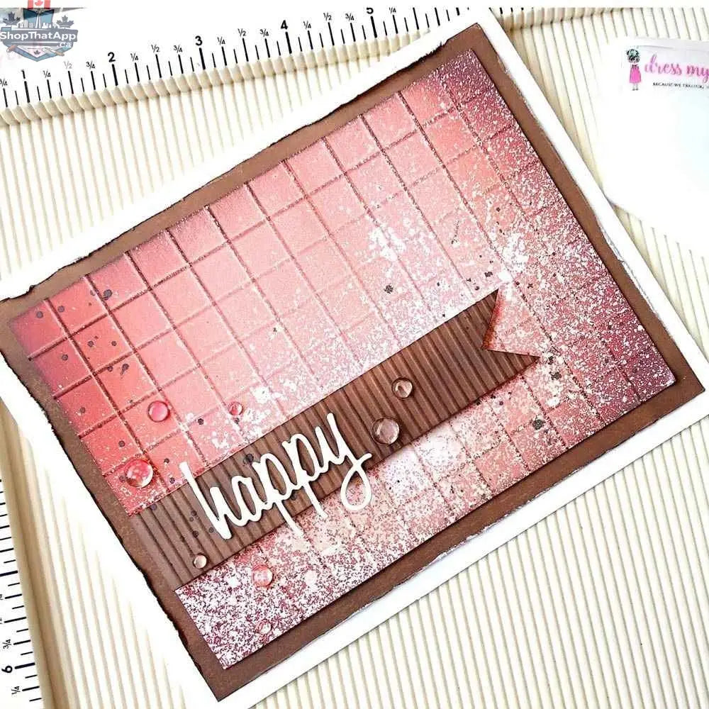 Ecstasy Crafts Dress My Craft multi-purpose scoring board 12x12 for craft and paper projects, shown with grid and measurement markings.