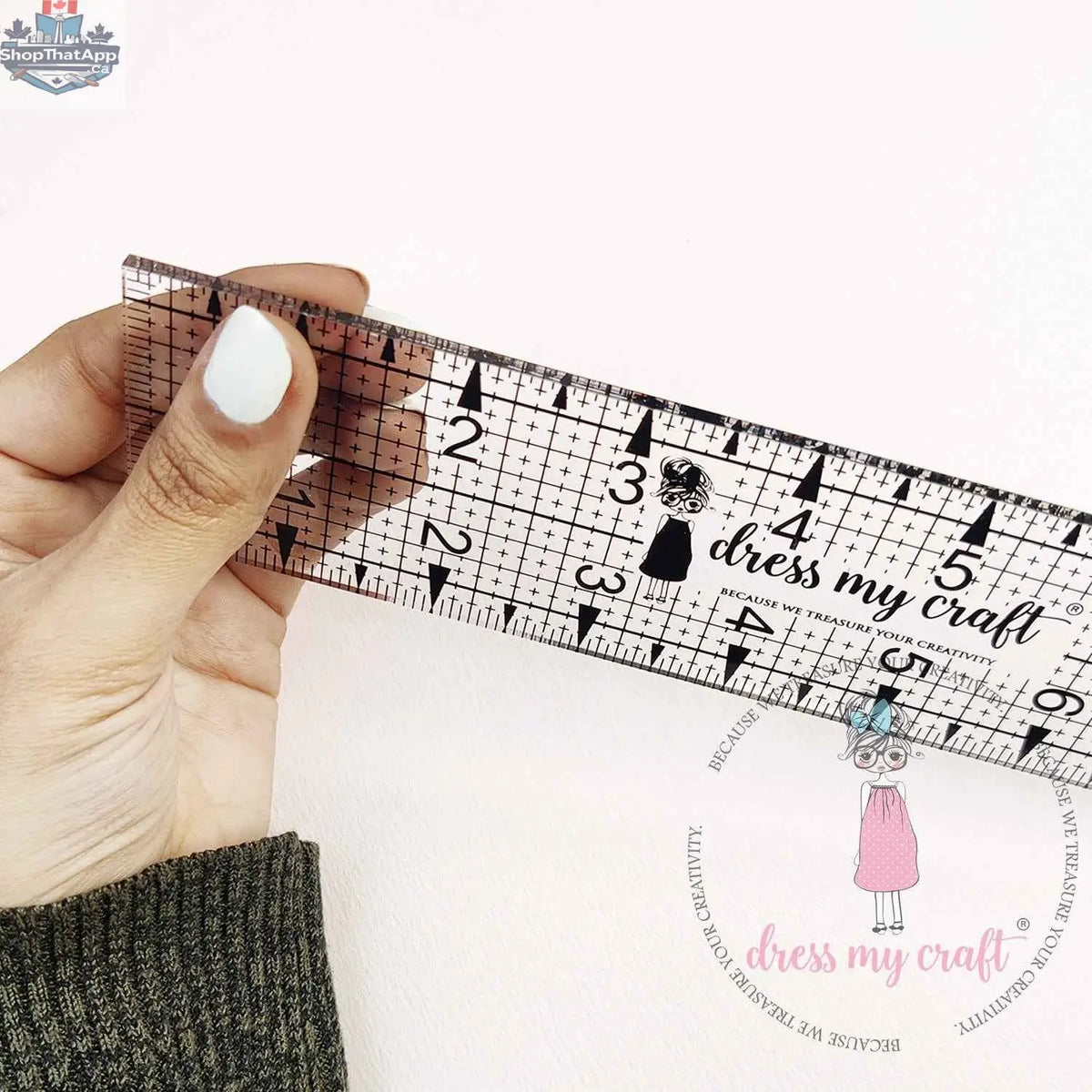 Craft Pro Ruler by Ecstasy Crafts, a versatile tool for precise measurement and crafting projects.