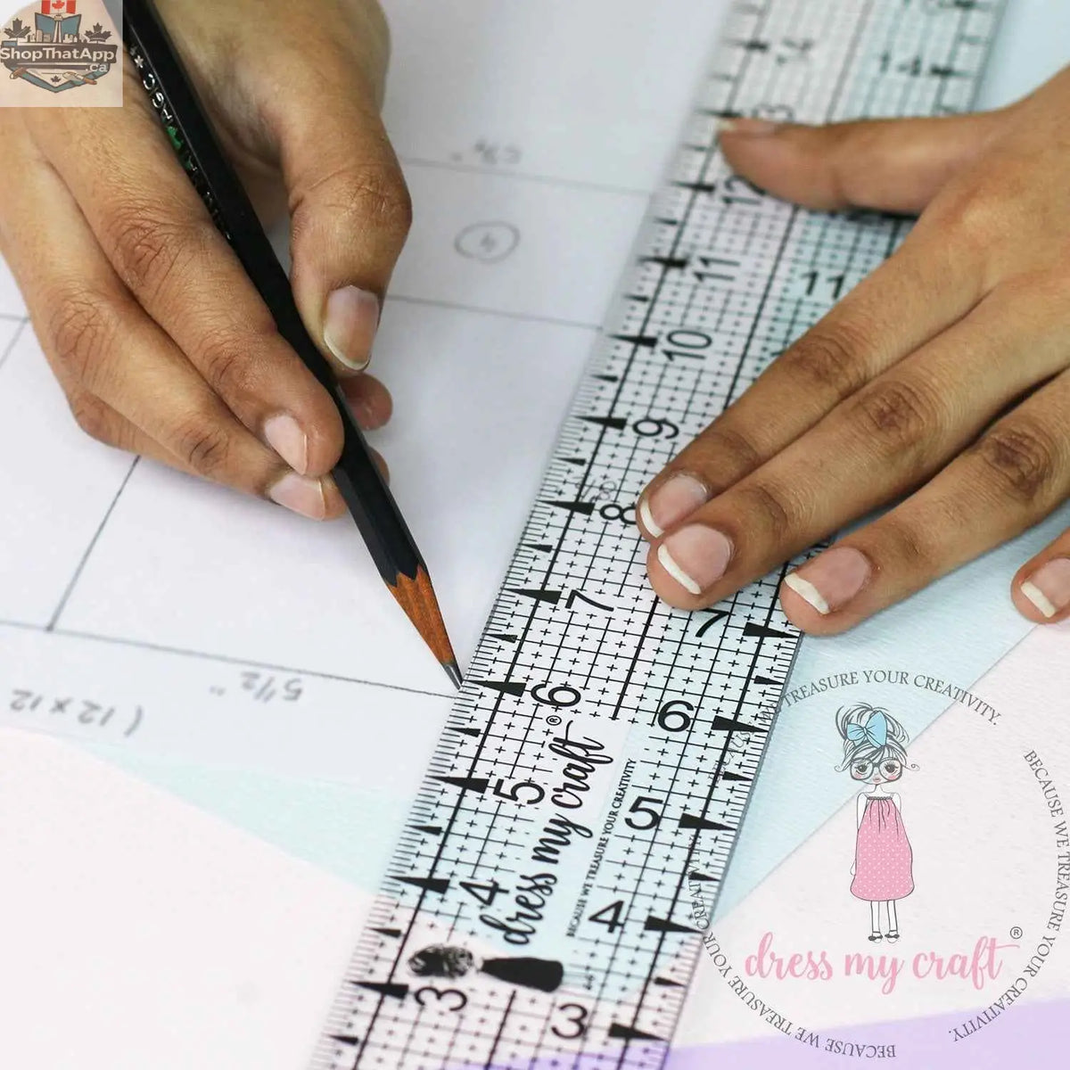 Craft My Craft Craft Pro Ruler by Ecstasy Crafts, a precise measuring tool for crafting and DIY projects.