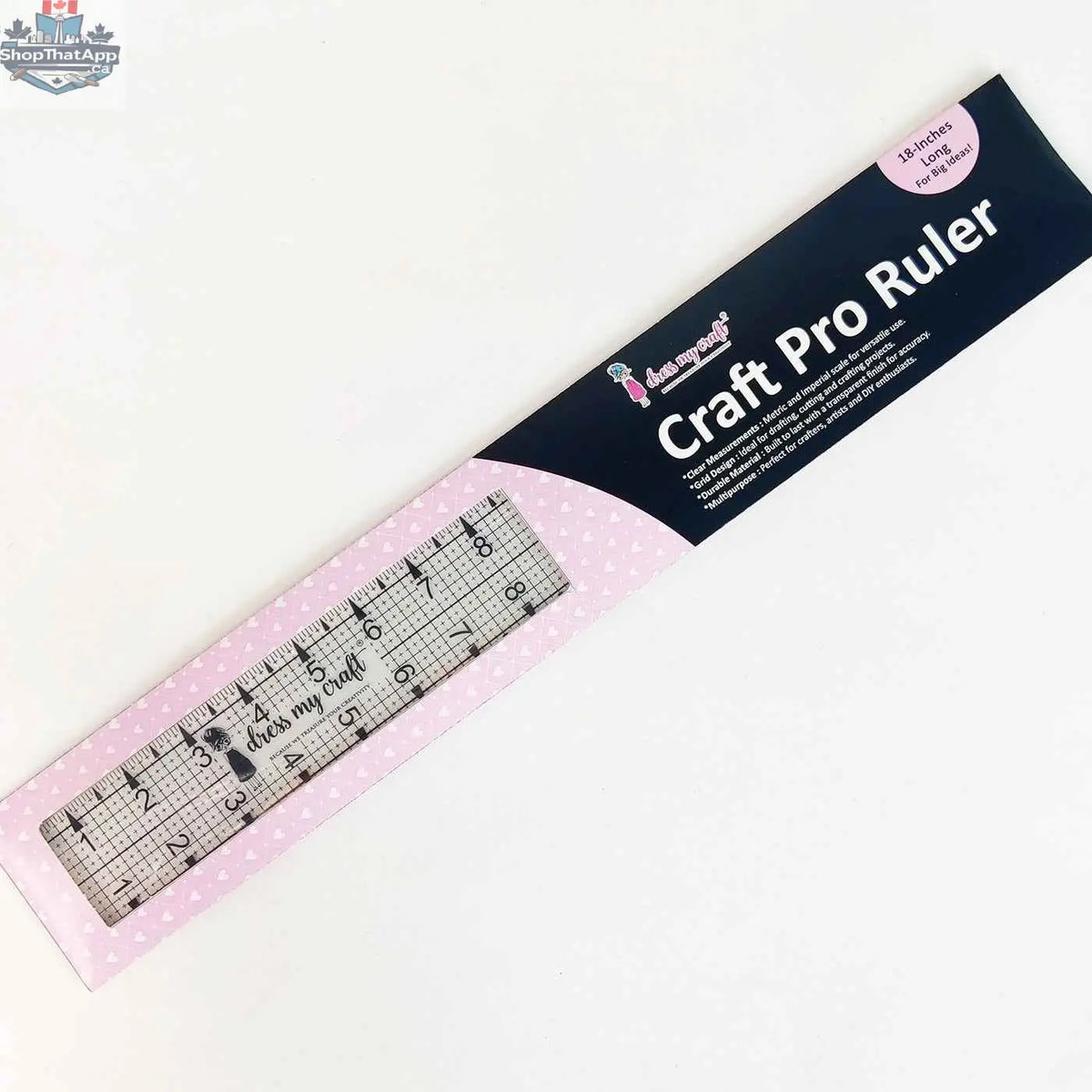 Craft My Craft Craft Pro Ruler by Ecstasy Crafts, a precise measuring tool for crafting and DIY projects.
