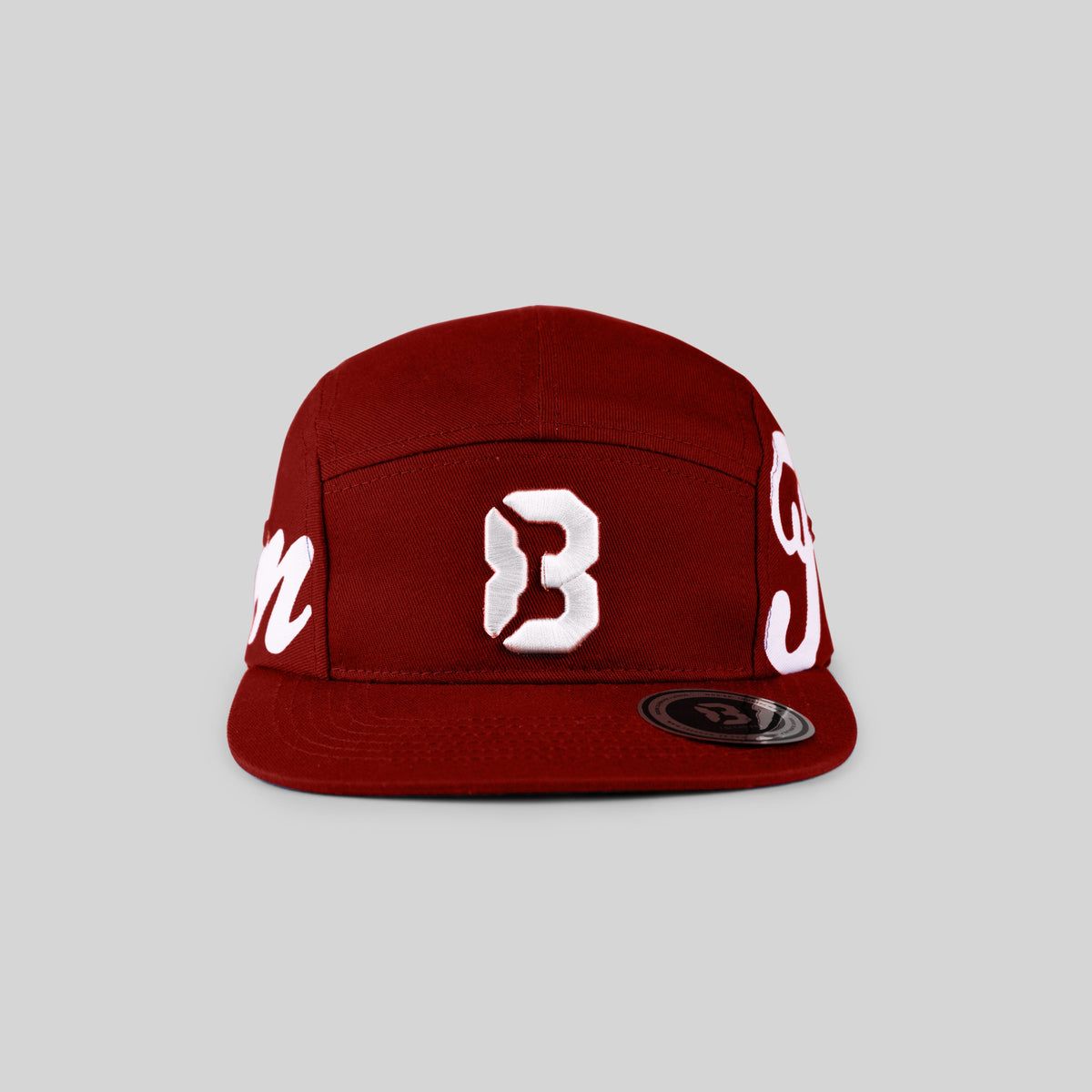 Freedom 83 Structured 5-Panel Cotton Hat – Maroon-Headwear-www.Shopthatapp.ca-Freedom 83