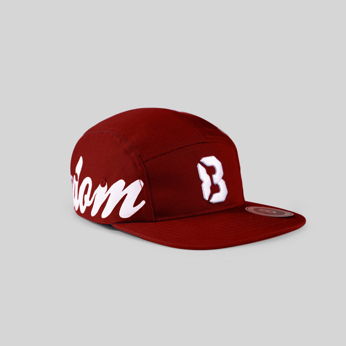Freedom 83 Structured 5-Panel Cotton Hat – Maroon-Headwear-www.Shopthatapp.ca-Freedom 83