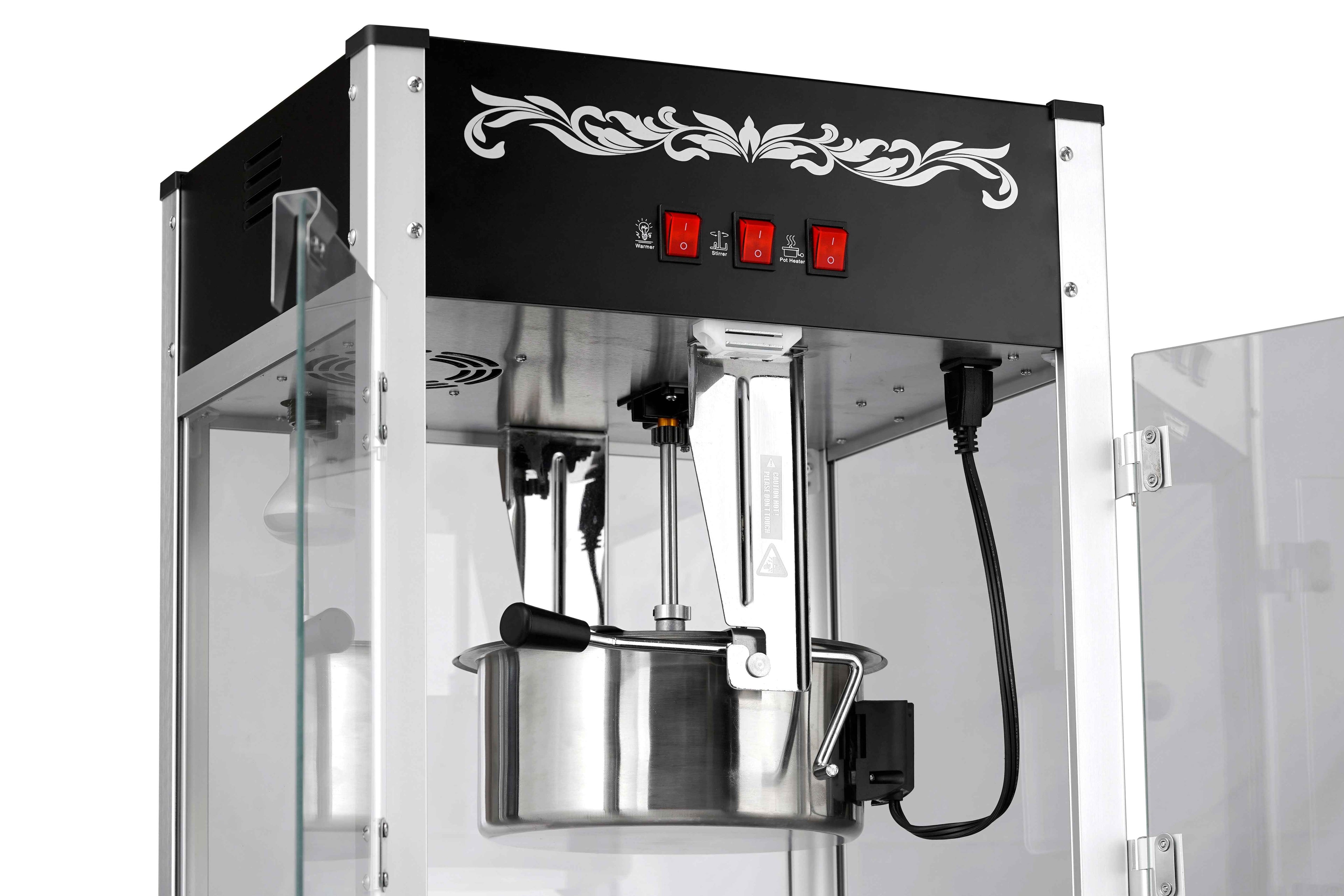16oz Black Canadian Commercial Popcorn Machine