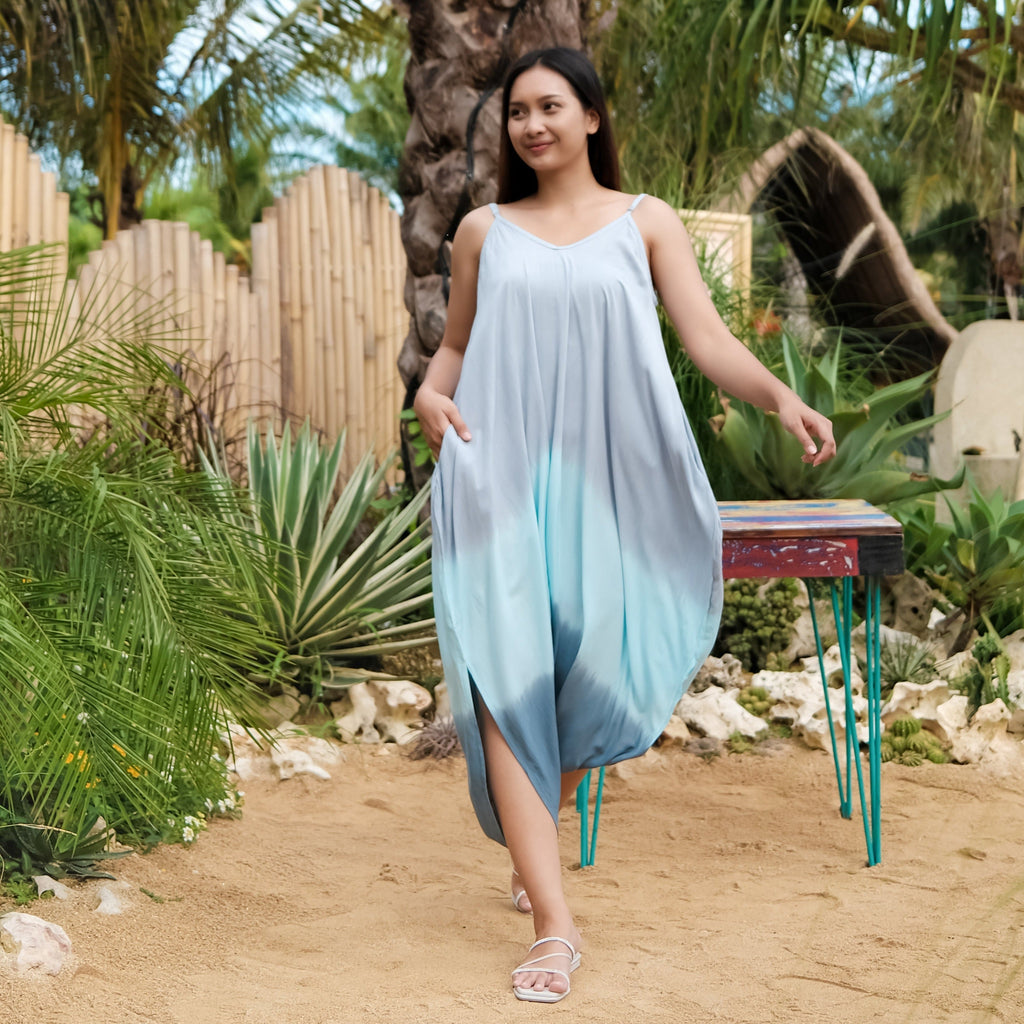 Ombre Three Colour Romper - Grey Blue Shades - Shopthatapp.ca