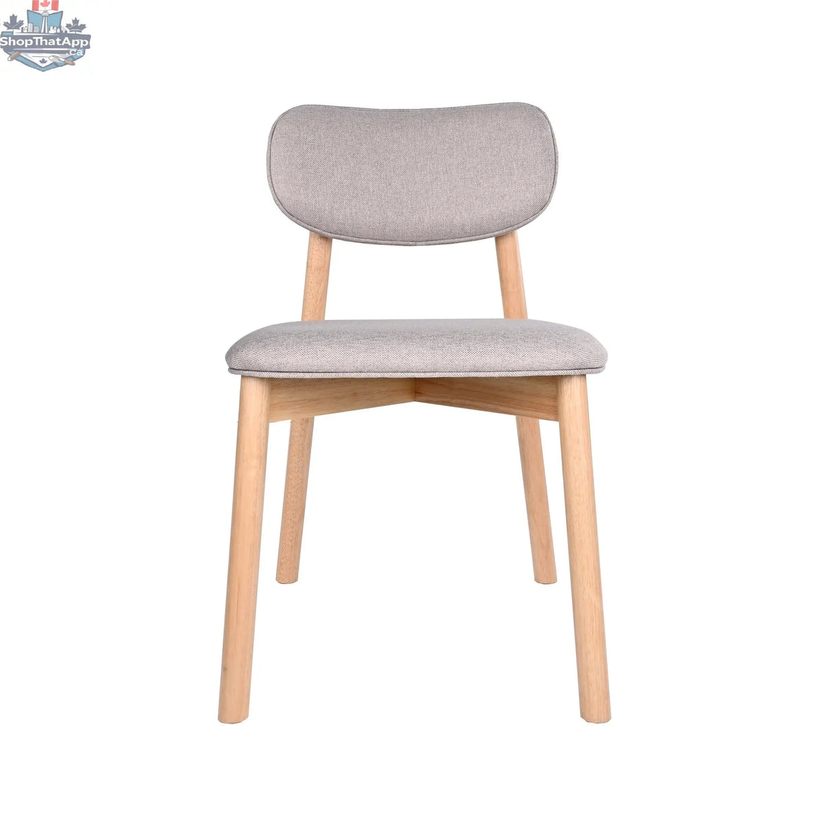 Hygge Design House Alva dining chair with wooden legs and upholstered seat, modern and stylish for dining room decor.