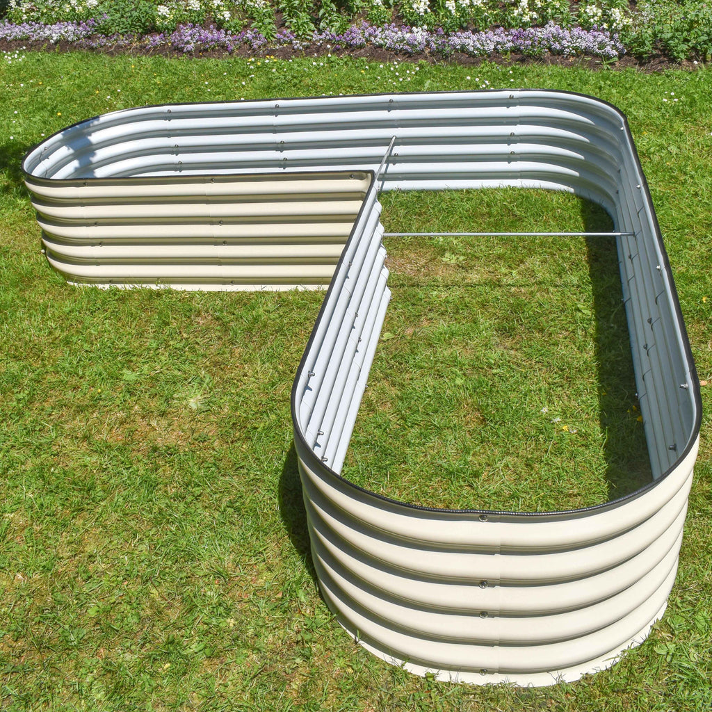 17" Tall L-Shape Garden Bed Kit