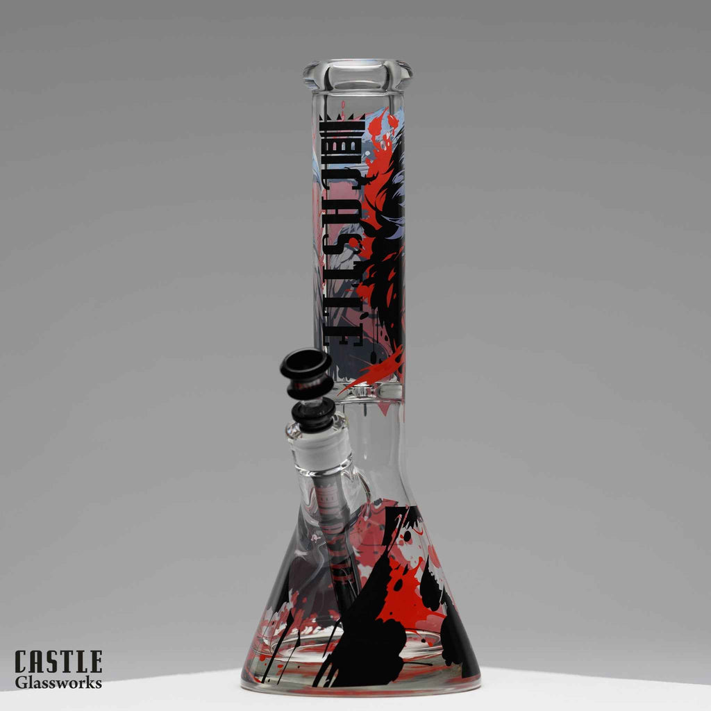 14-Inch Raven Beaker Bong - 9mm Borosilicate Glass