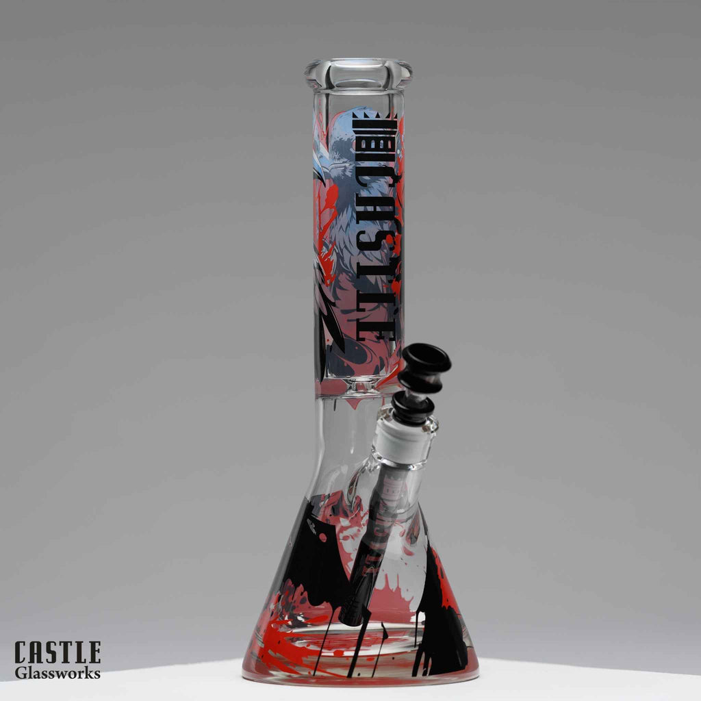 14-Inch Raven Beaker Bong - 9mm Borosilicate Glass