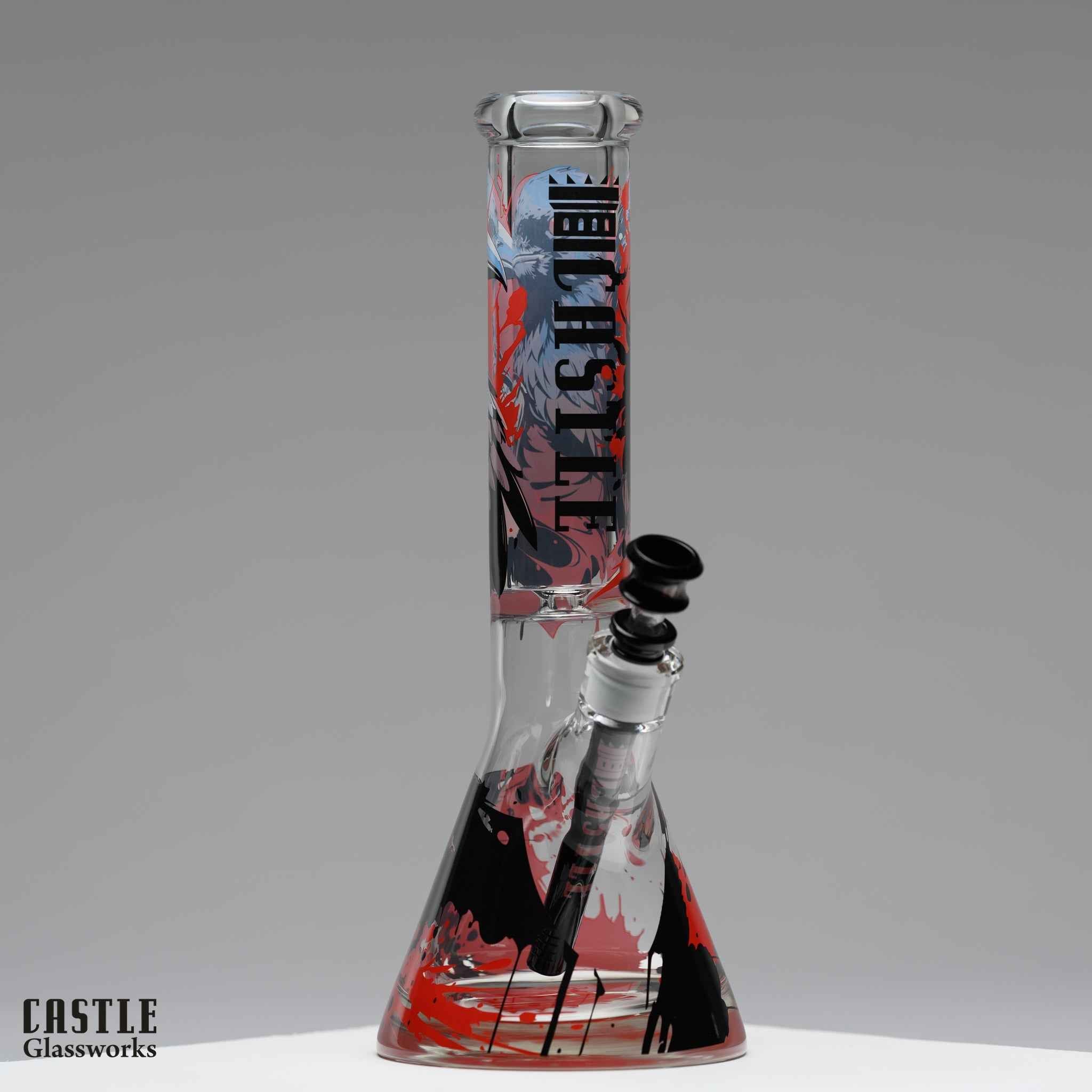 14-Inch Raven Beaker Bong - 9mm Borosilicate Glass