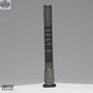 Castle Glassworks 5.75-inch 9-hole replacement downstem made of premium borosilicate glass for water pipes.