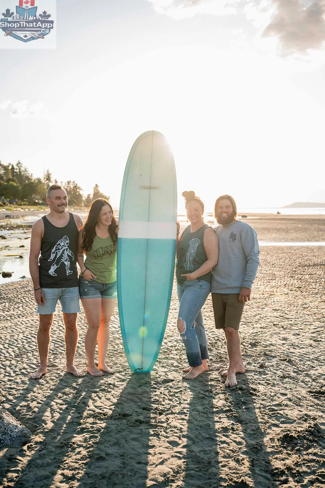 SASQUATCH- Mens Eco Tank - Heather Charcoal - Shopthatapp.ca