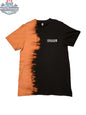 Black and white Dark To Light Tee by Semicolon Skateboards, featuring a casual fit and minimal graphic design.