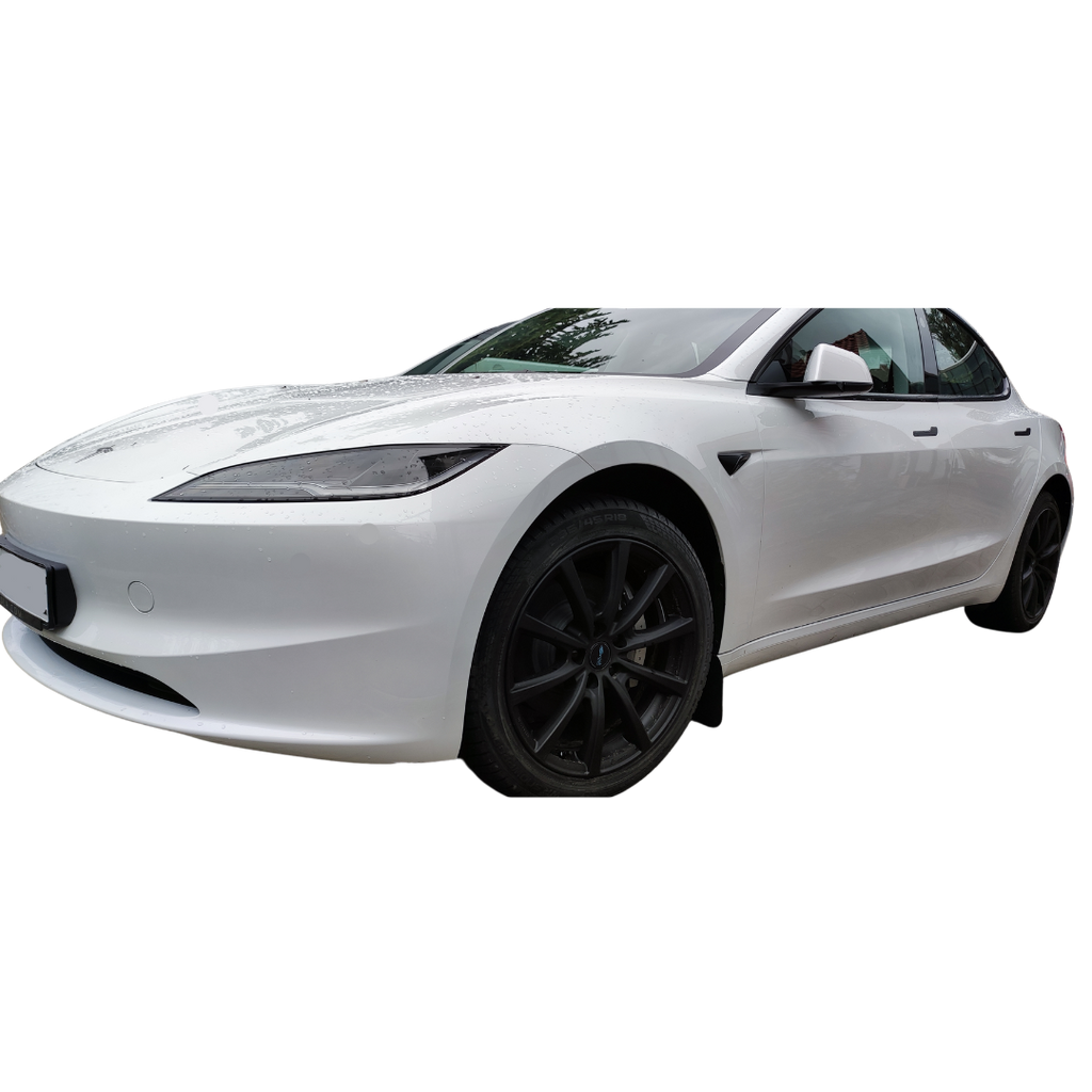 Tesla Model 3 Highland 19 Zoll Winterkomplettrad Brock B32 Schwarz Klar Matt (4 Stück) SR, LR