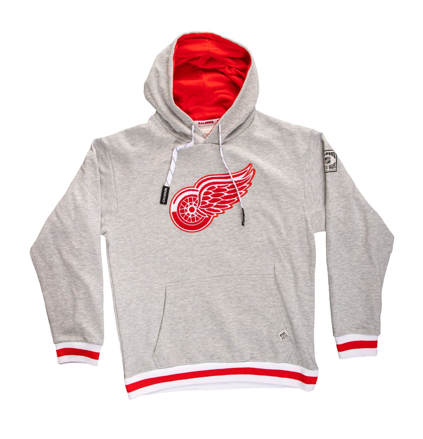Detroit Red Wings "Muskoka Style" Premium Chenille Woven Logo Hoodie - Shopthatapp.ca