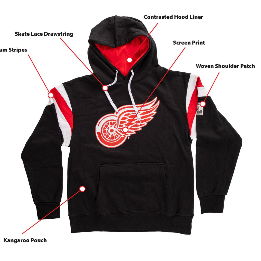 Detroit Red Wings Varsity Retro Style Hoodie - Shopthatapp.ca