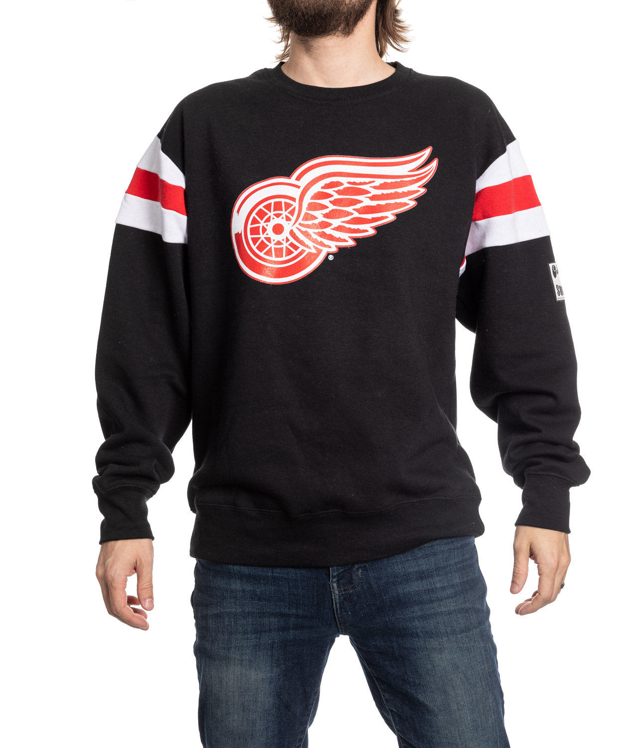 Detroit Red Wings Varsity Retro Style Crewneck Sweater - Shopthatapp.ca