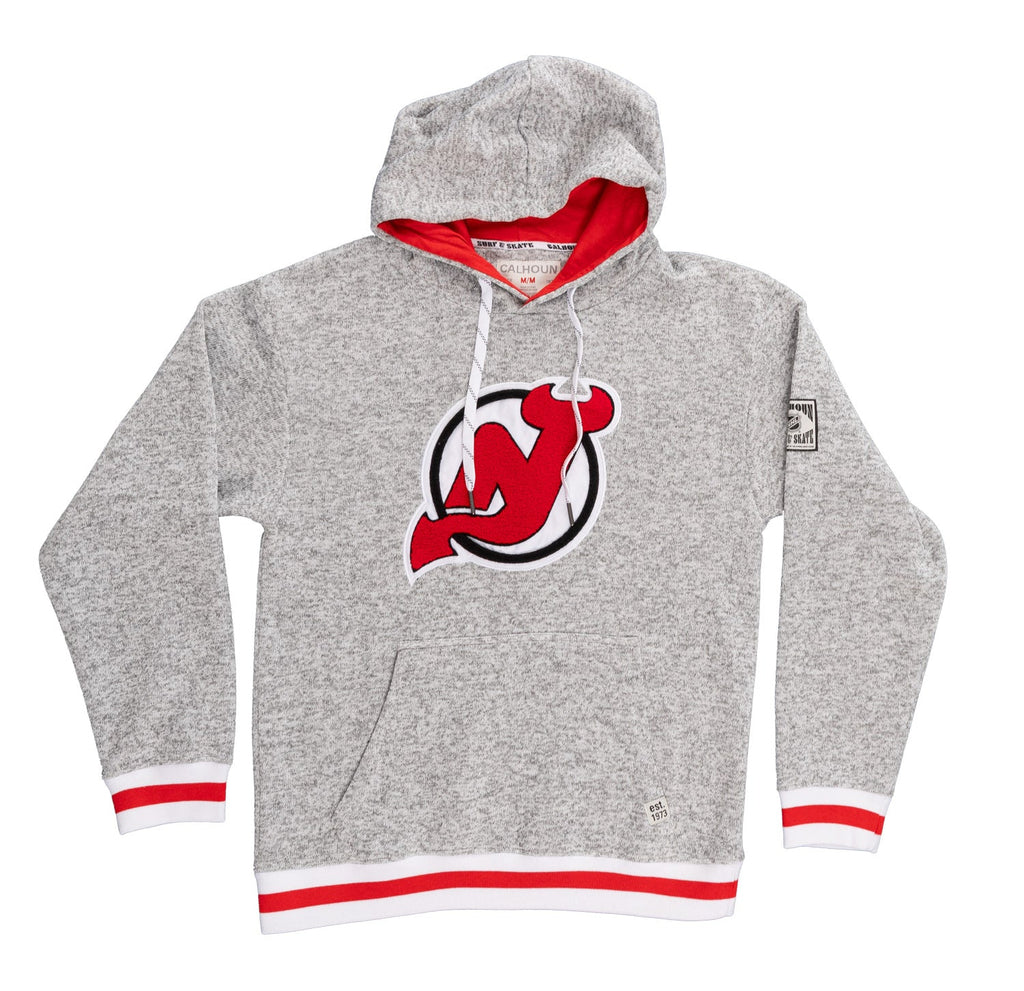 New Jersey Devils "Muskoka Style" Premium Chenille Woven Logo Hoodie - Shopthatapp.ca
