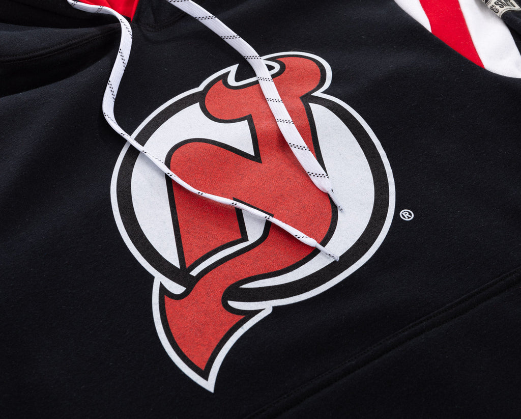 New Jersey Devils Varsity Retro Style Hoodie - Shopthatapp.ca