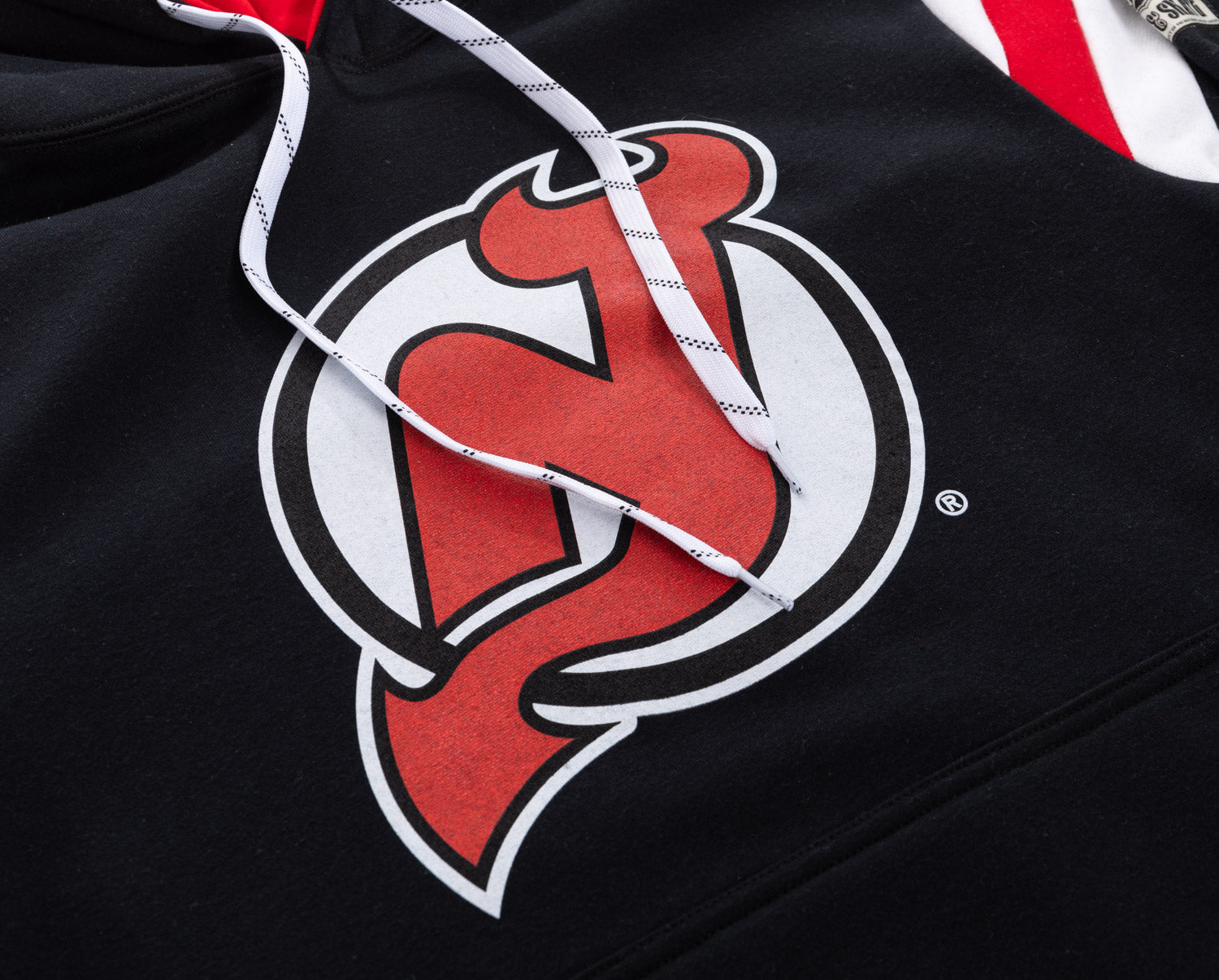 New Jersey Devils Varsity Retro Style Hoodie - Shopthatapp.ca