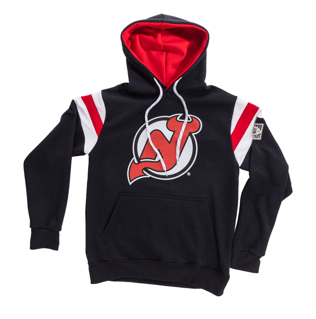 New Jersey Devils Varsity Retro Style Hoodie - Shopthatapp.ca
