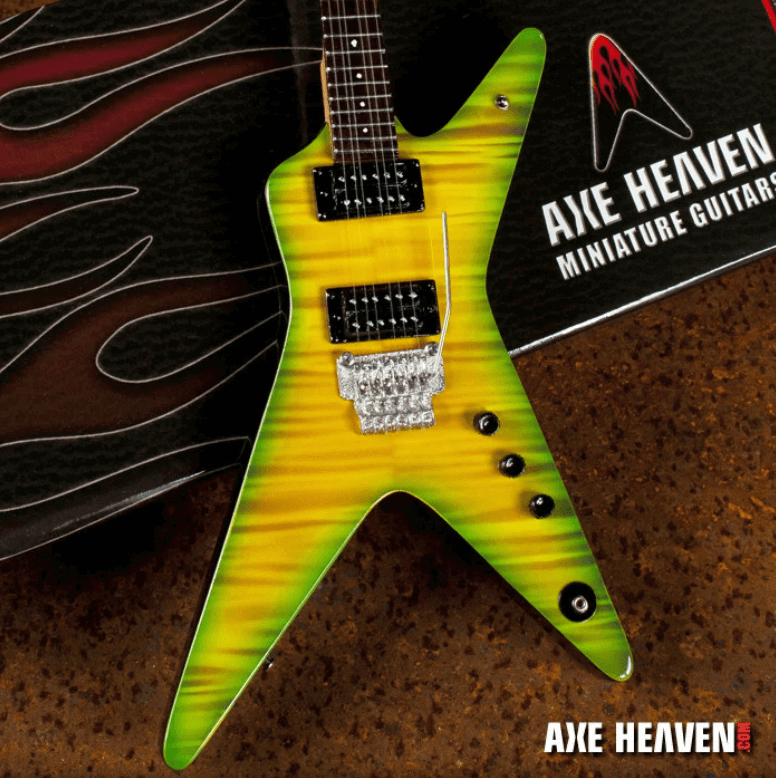 Dimebag Darrell Signature Slime Dime Miniature Guitar Replica - Www.Shopthatapp.ca