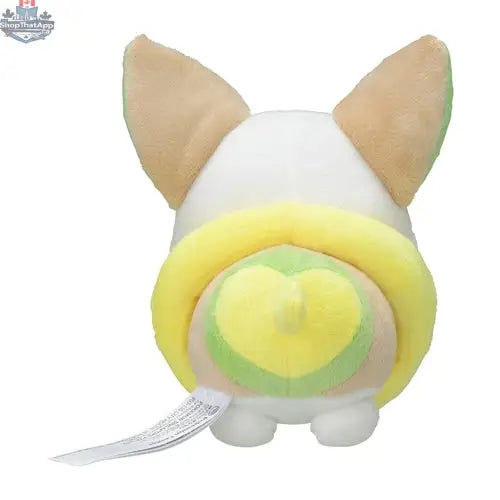 Yamper Pokémon plush doll by Banana Games & Hobby, soft and adorable collectible Pokémon toy featuring detailed design.